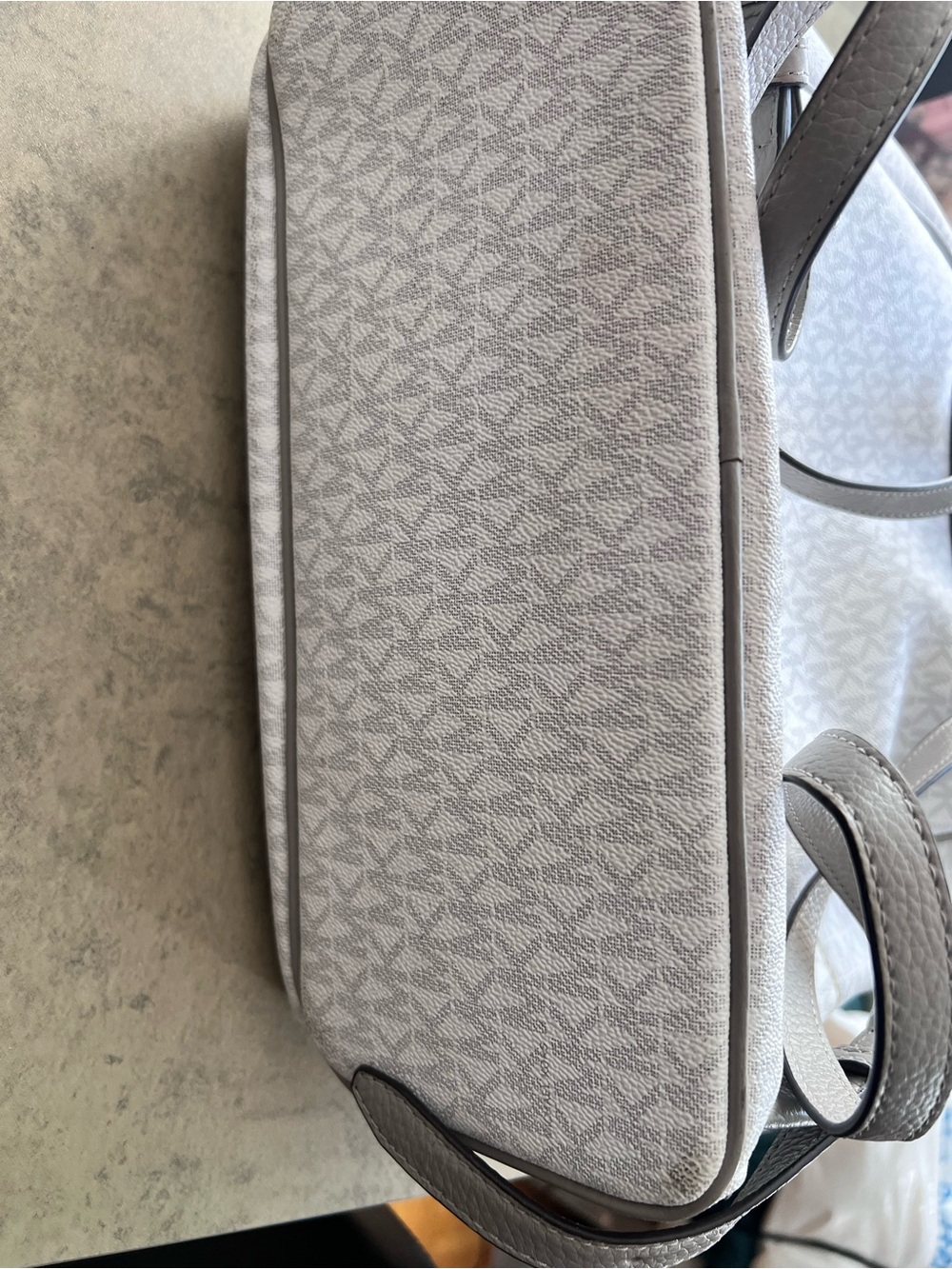 Michael Kors Cream Patterned Backpack - Picture 6 of 6